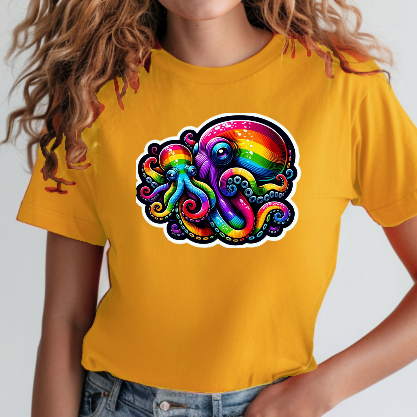 Rainbow Animals T-Shirt Collection: Octupi
