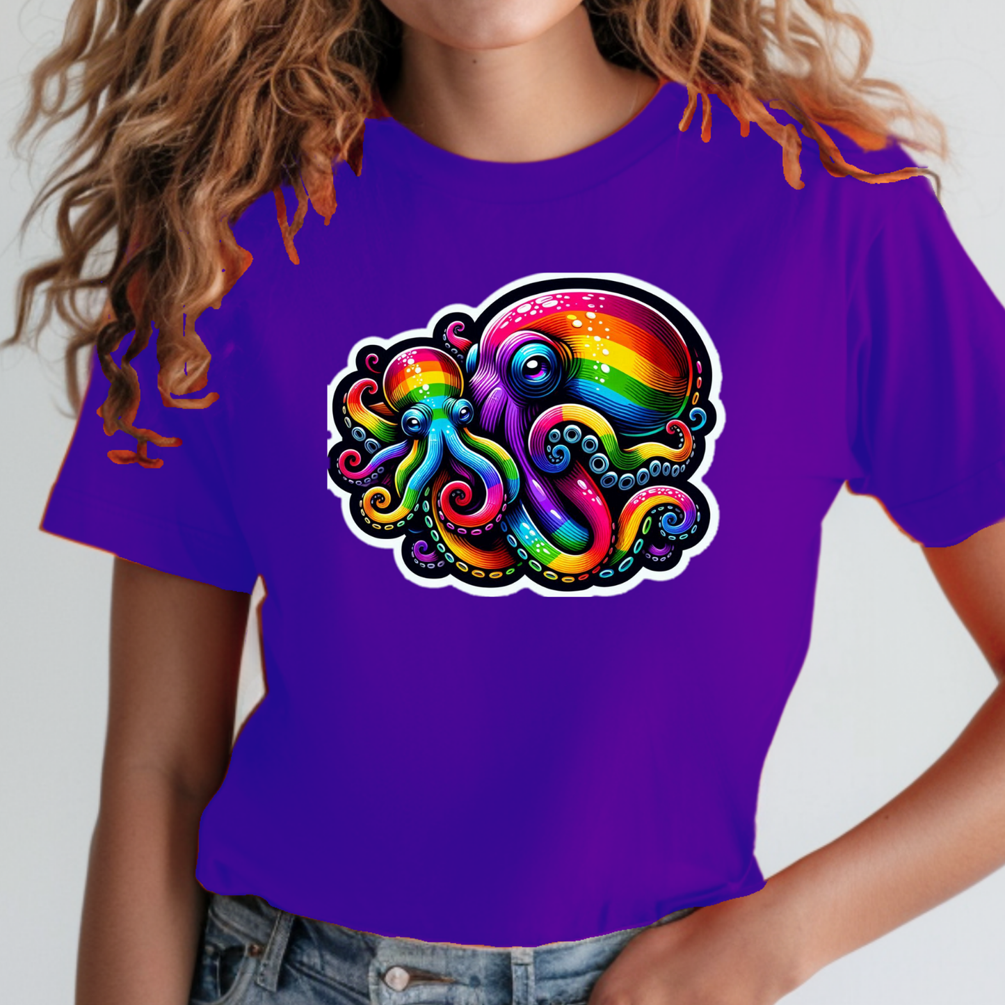 Rainbow Animals T-Shirt Collection: Octupi