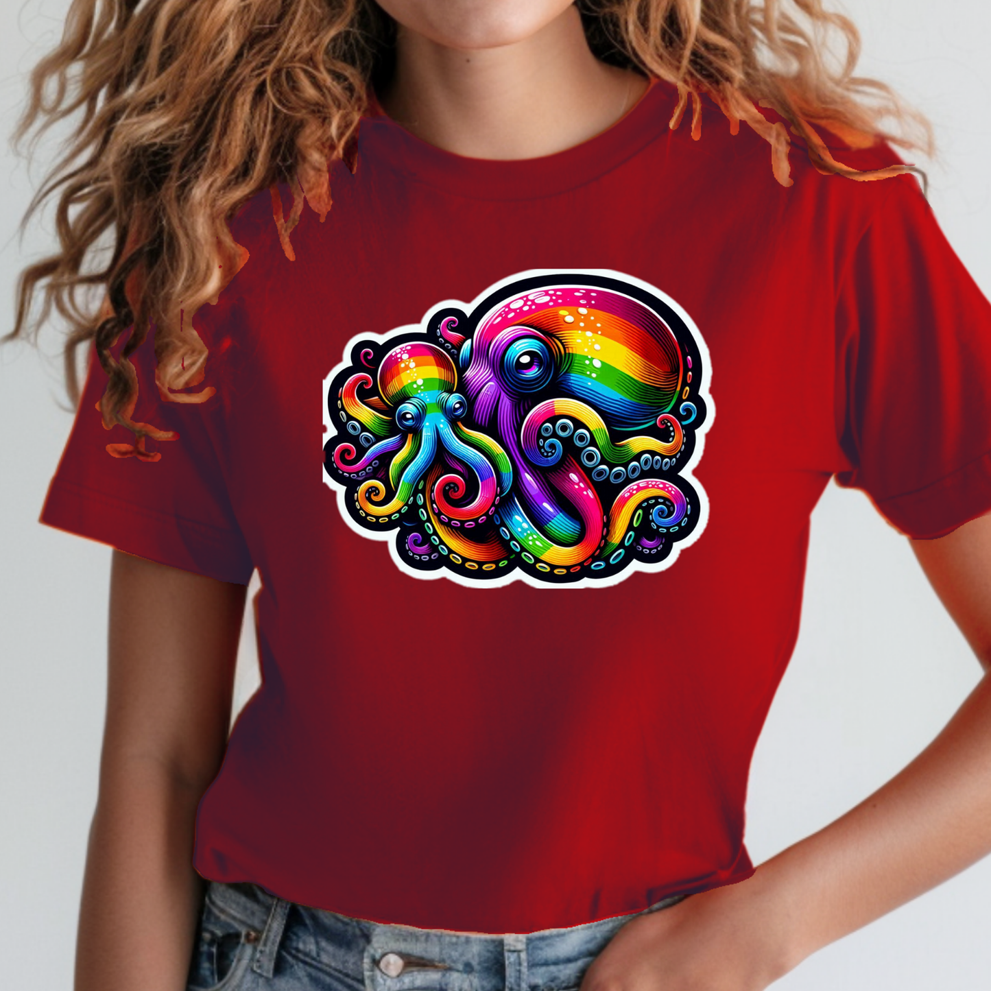 Rainbow Animals T-Shirt Collection: Octupi