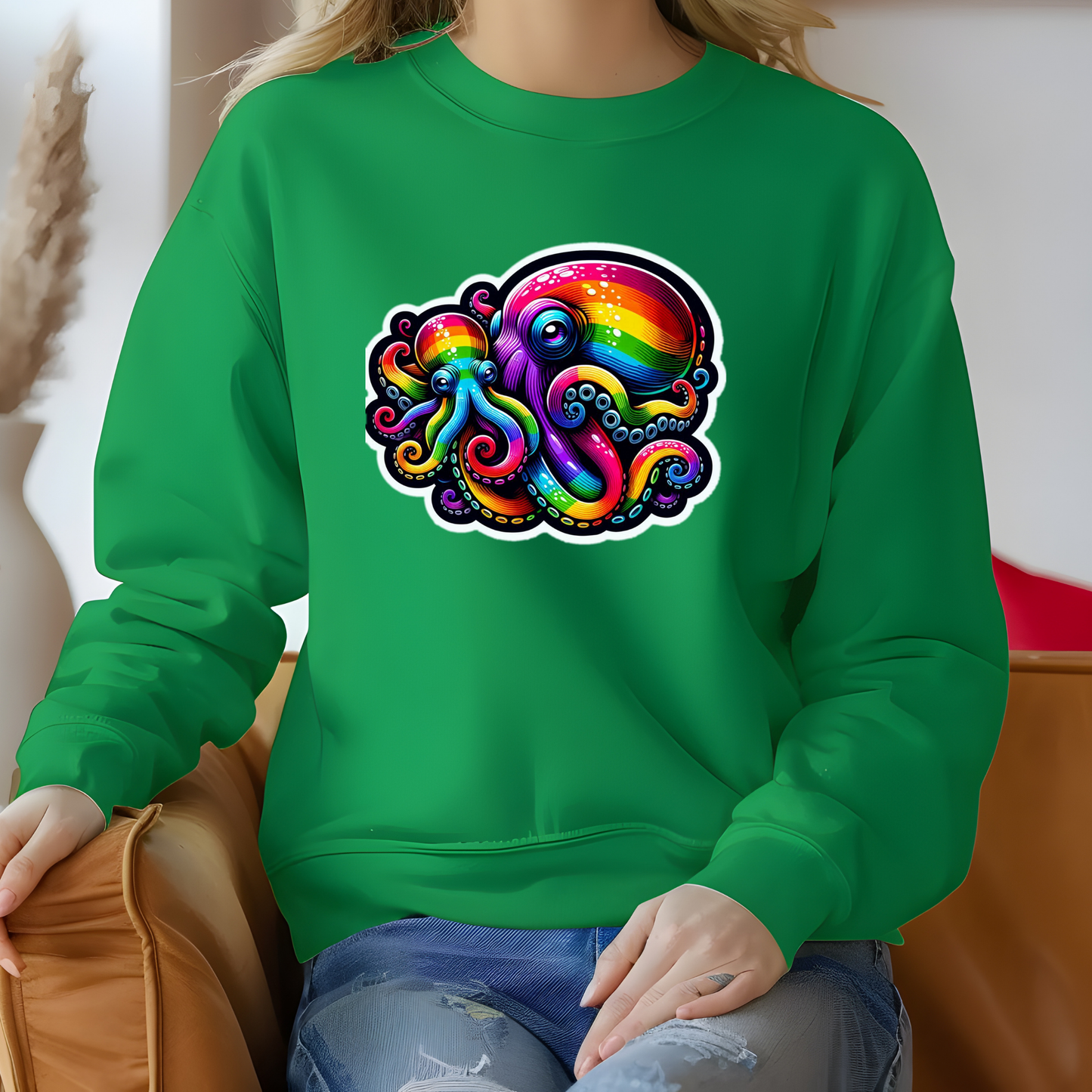 Rainbow Octopuses Sweatshirt