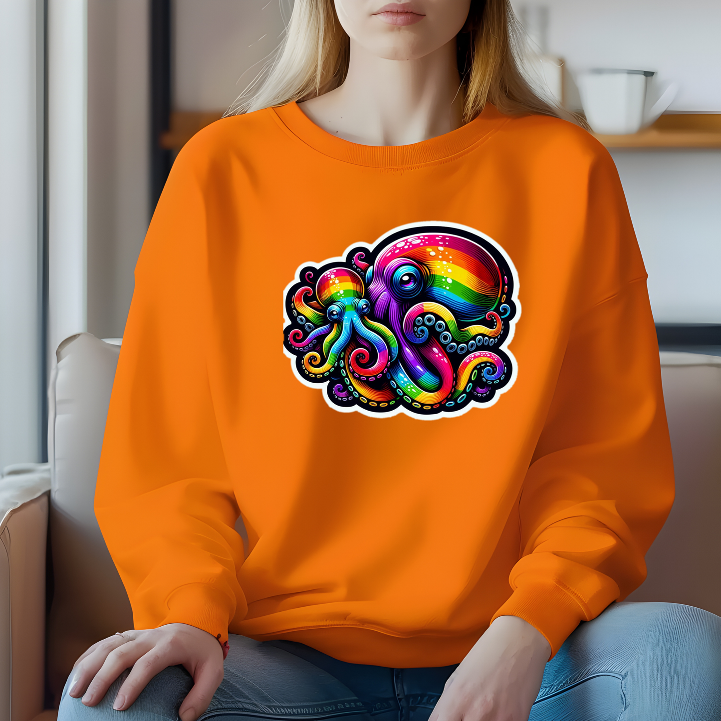 Rainbow Octopuses Sweatshirt