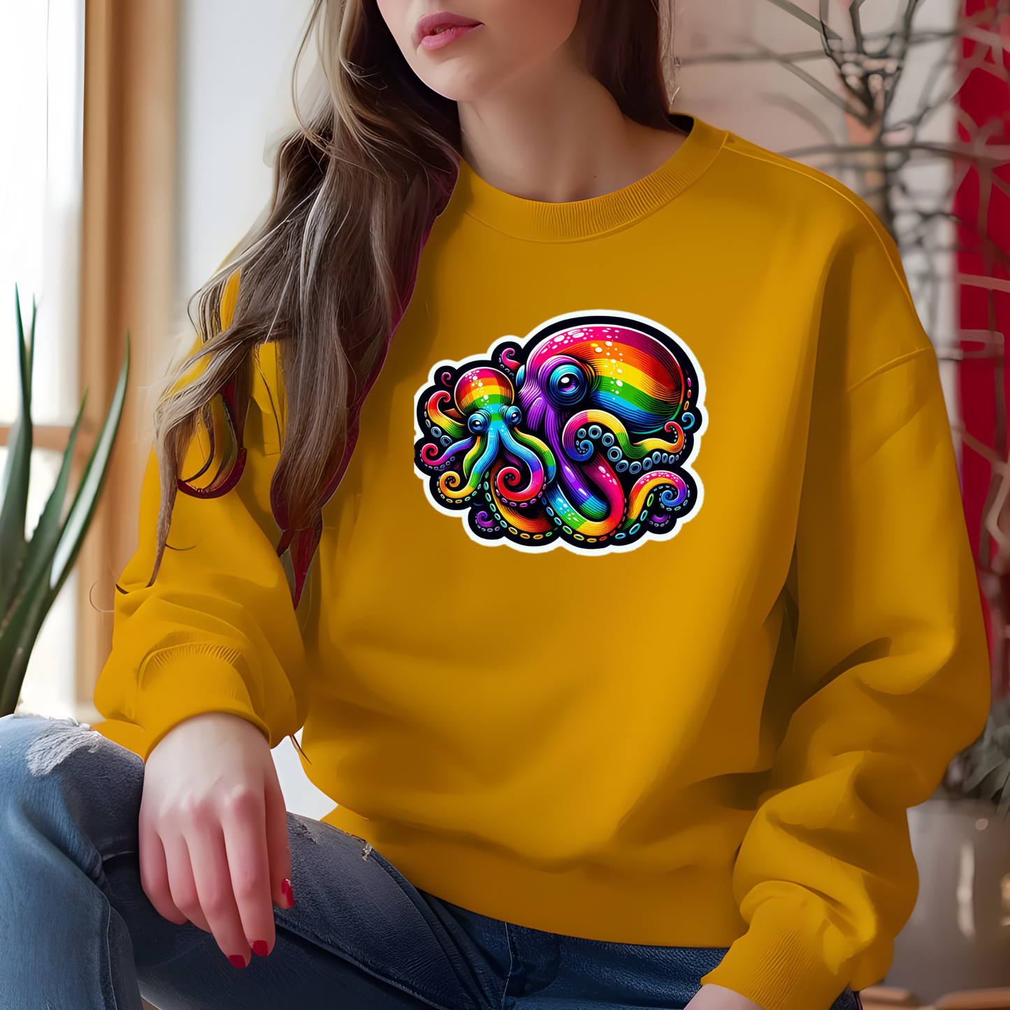 Rainbow Octopuses Sweatshirt