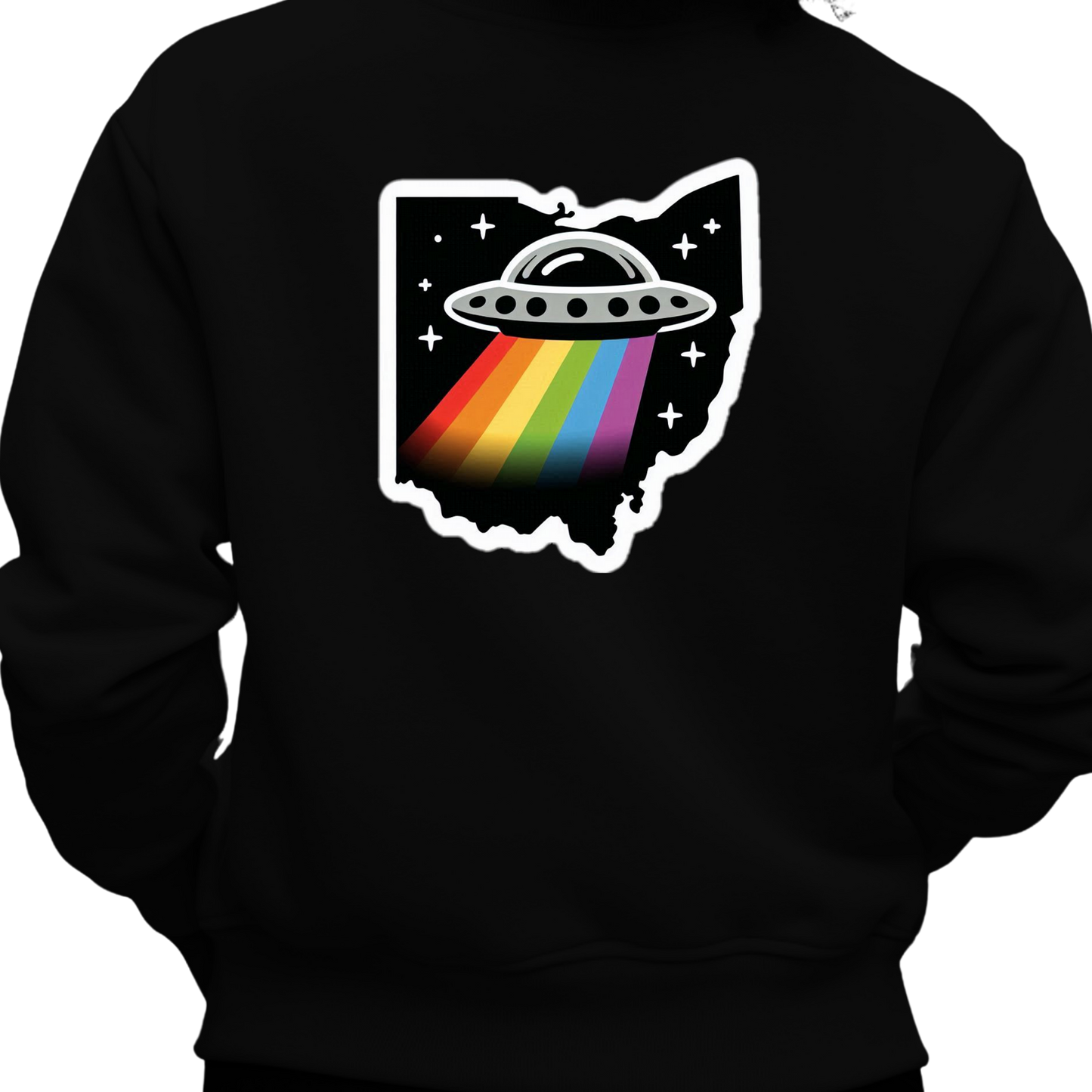 Ohio PRIDE Sweatshirt On The Back
