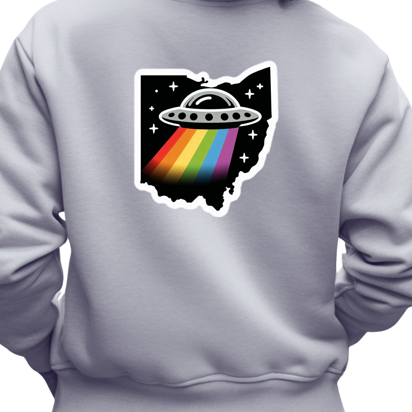 Ohio PRIDE Sweatshirt On The Back