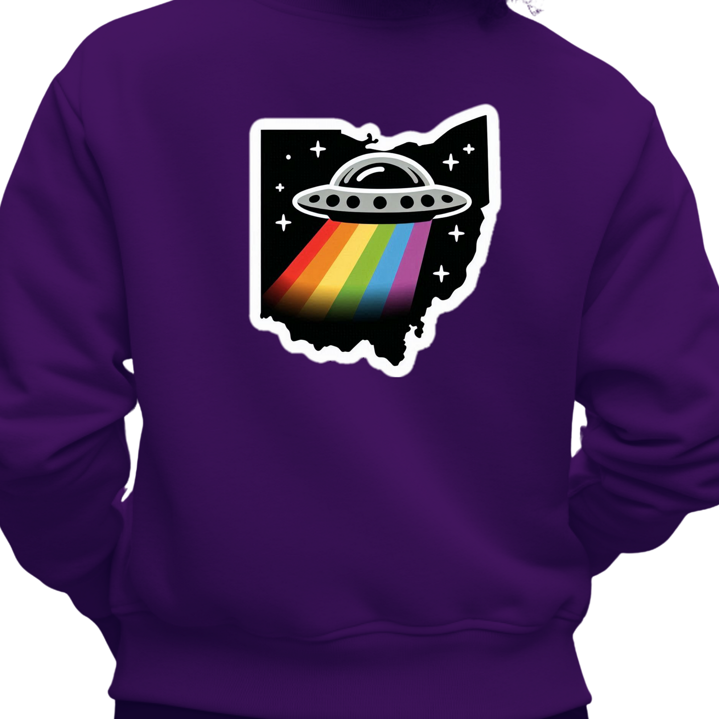 Ohio PRIDE Sweatshirt On The Back