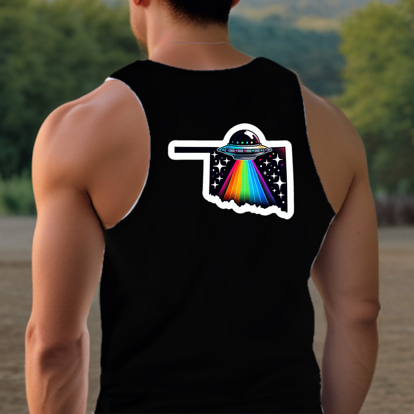 Oklahoma Pride Tank Top - Back Print