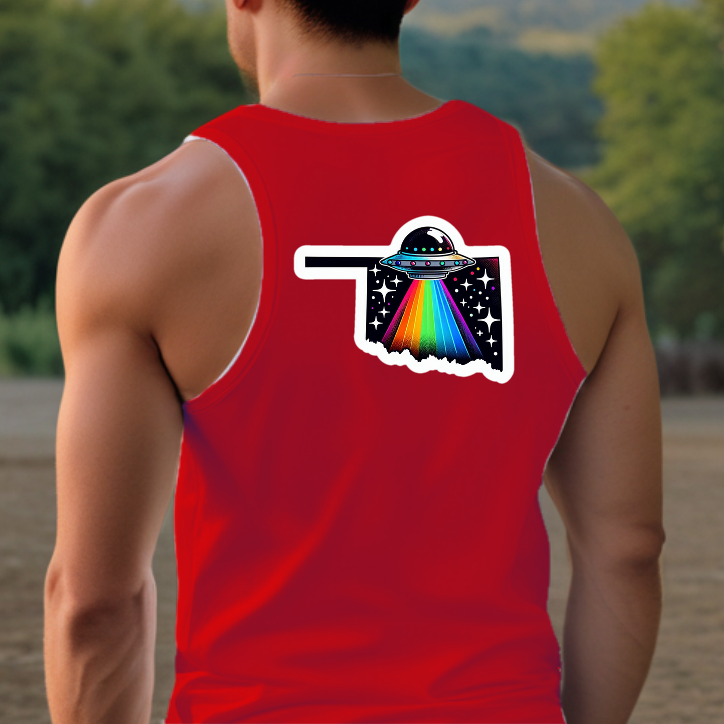 Oklahoma Pride Tank Top - Back Print