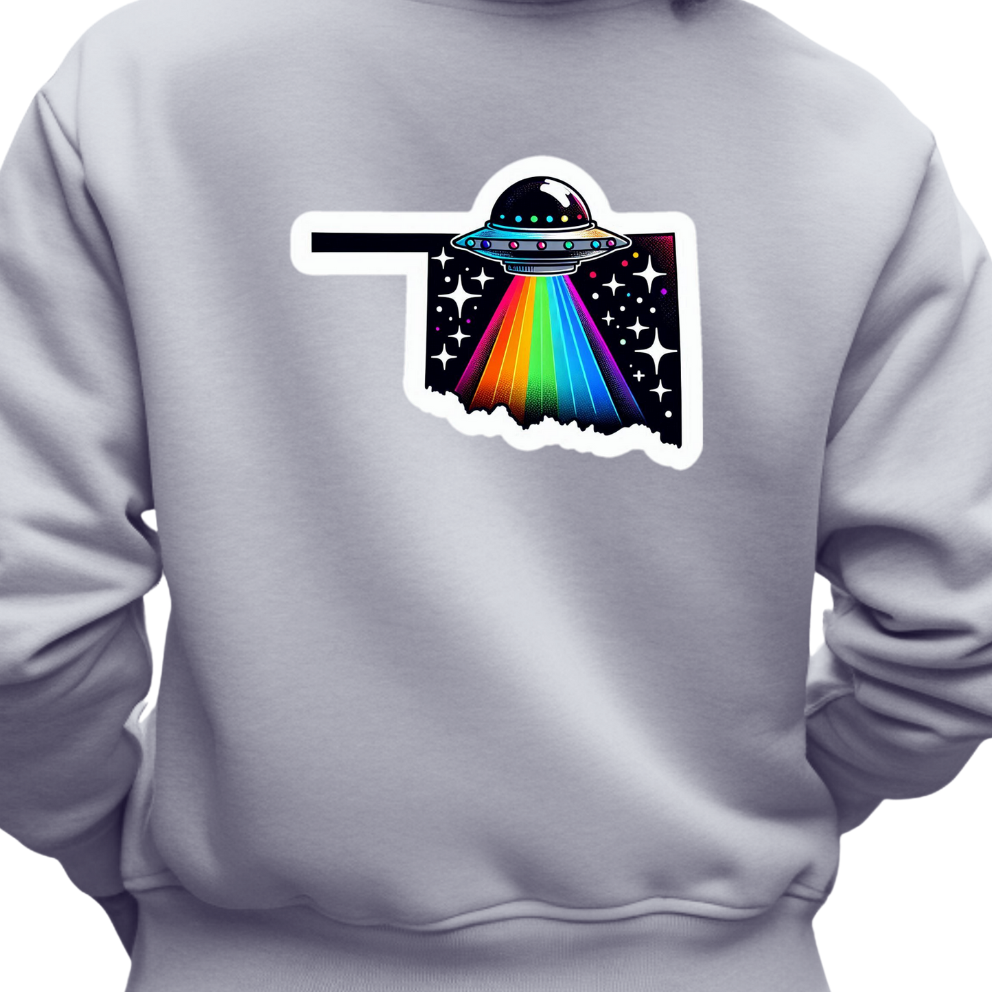 Oklahoma PRIDE Sweatshirt On The Back
