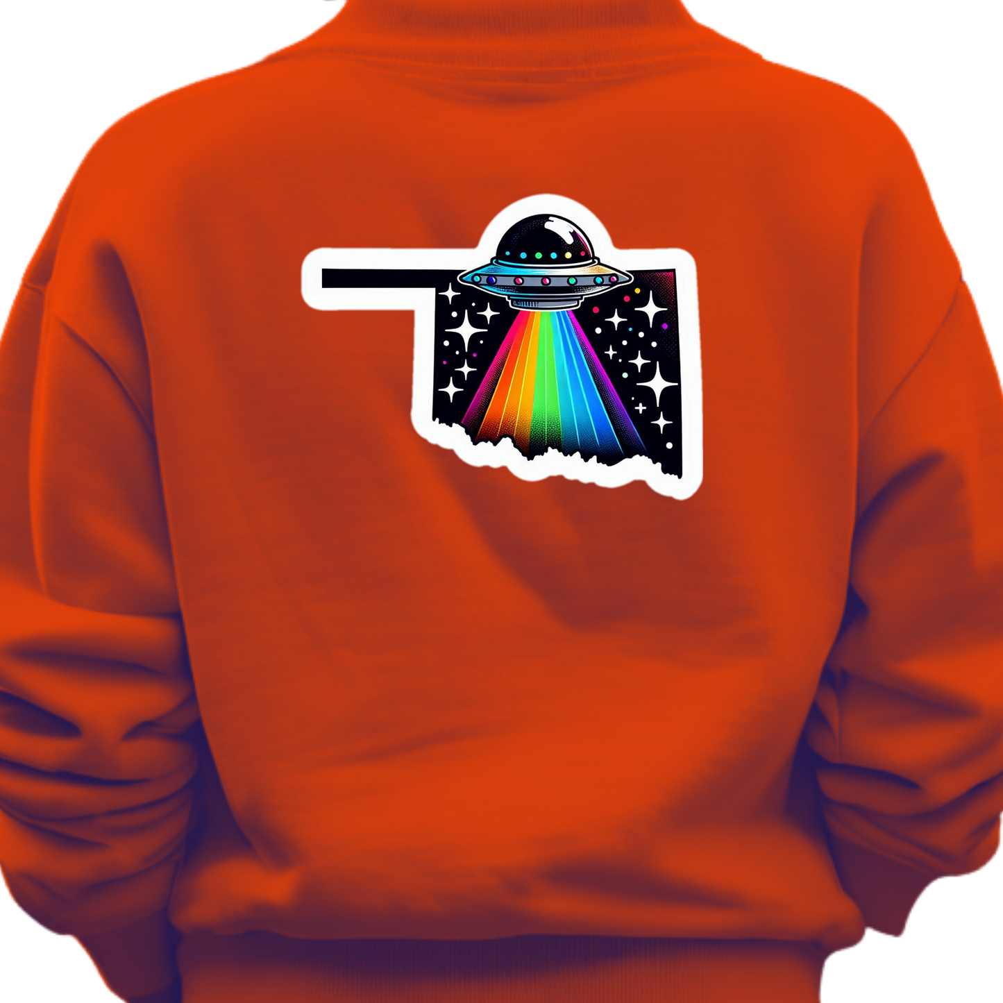Oklahoma PRIDE Sweatshirt On The Back