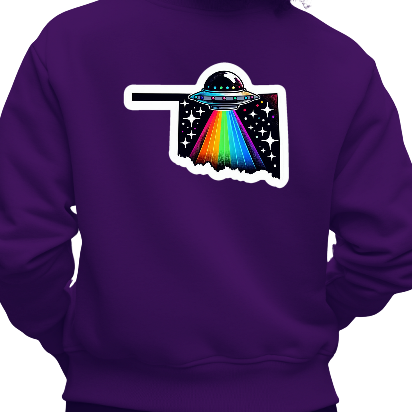 Oklahoma PRIDE Sweatshirt On The Back