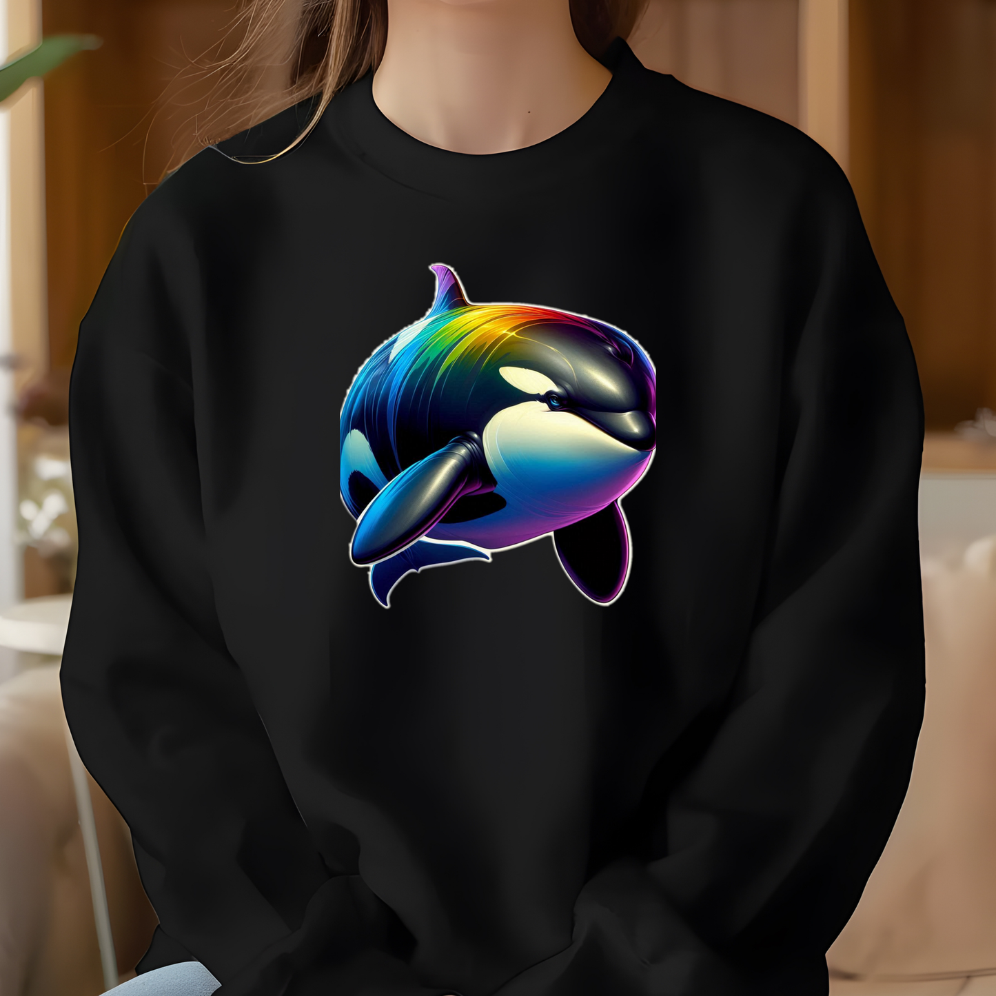 Rainbow Orcas Sweatshirt