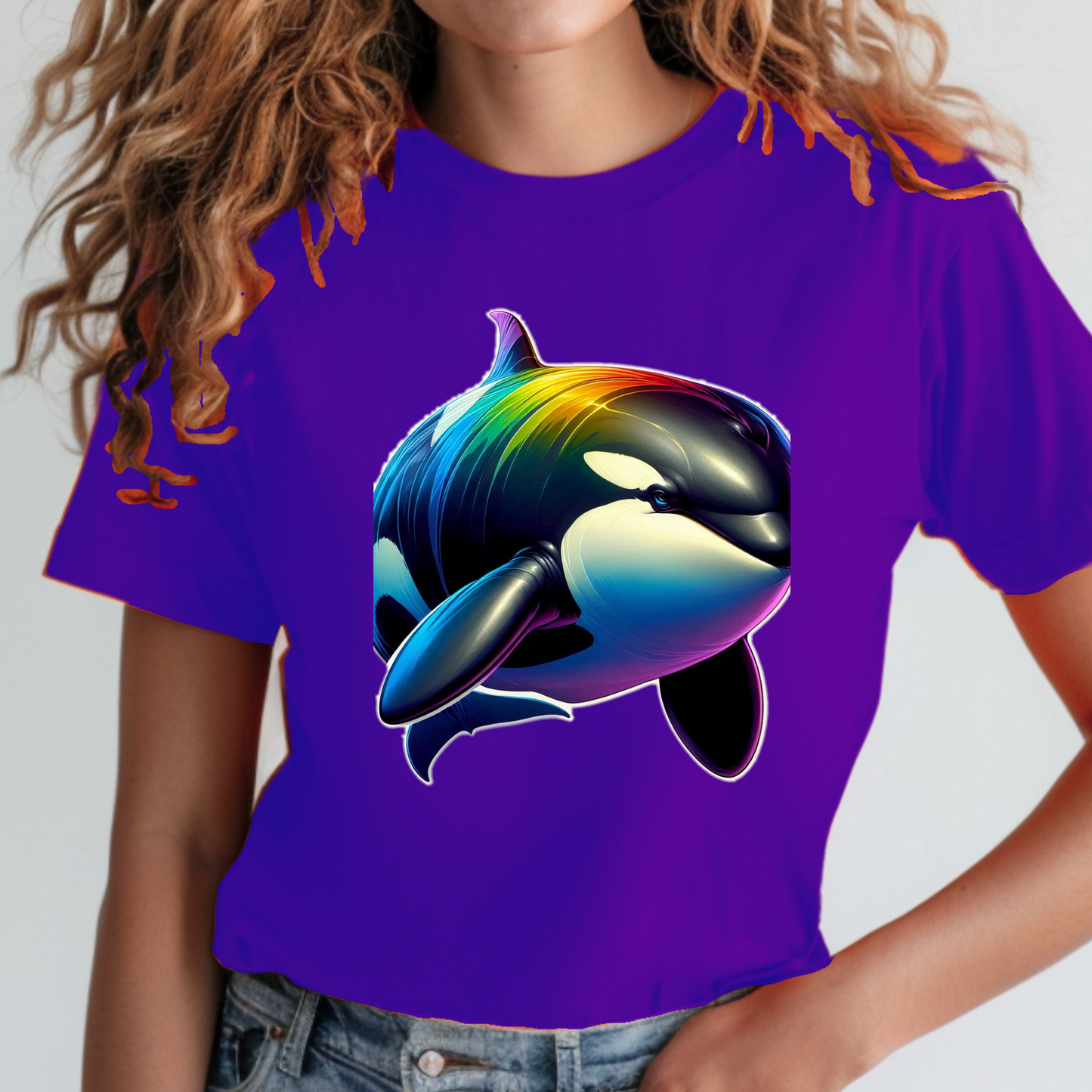 Rainbow Animals T-Shirt Collection: Orca