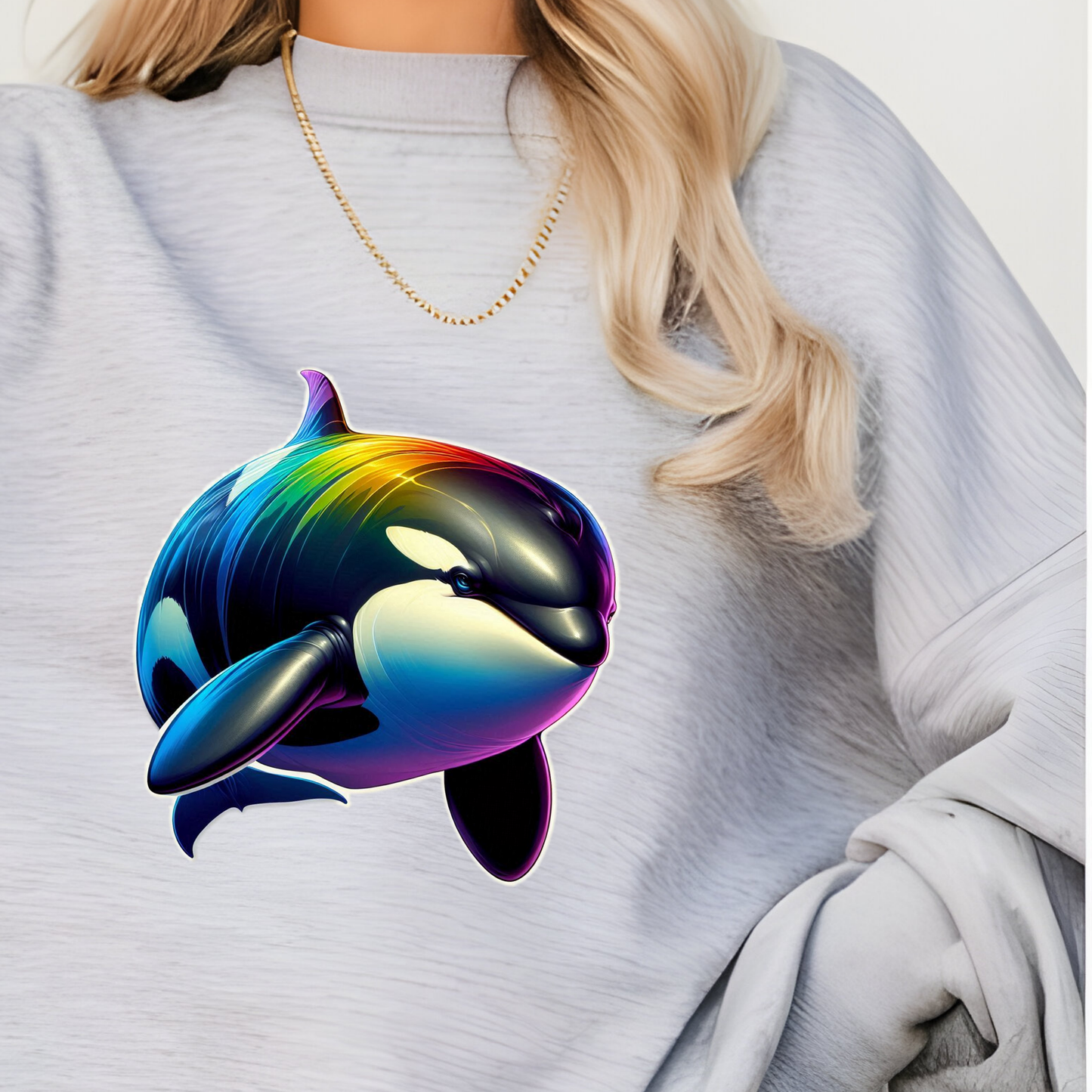 Rainbow Orcas Sweatshirt