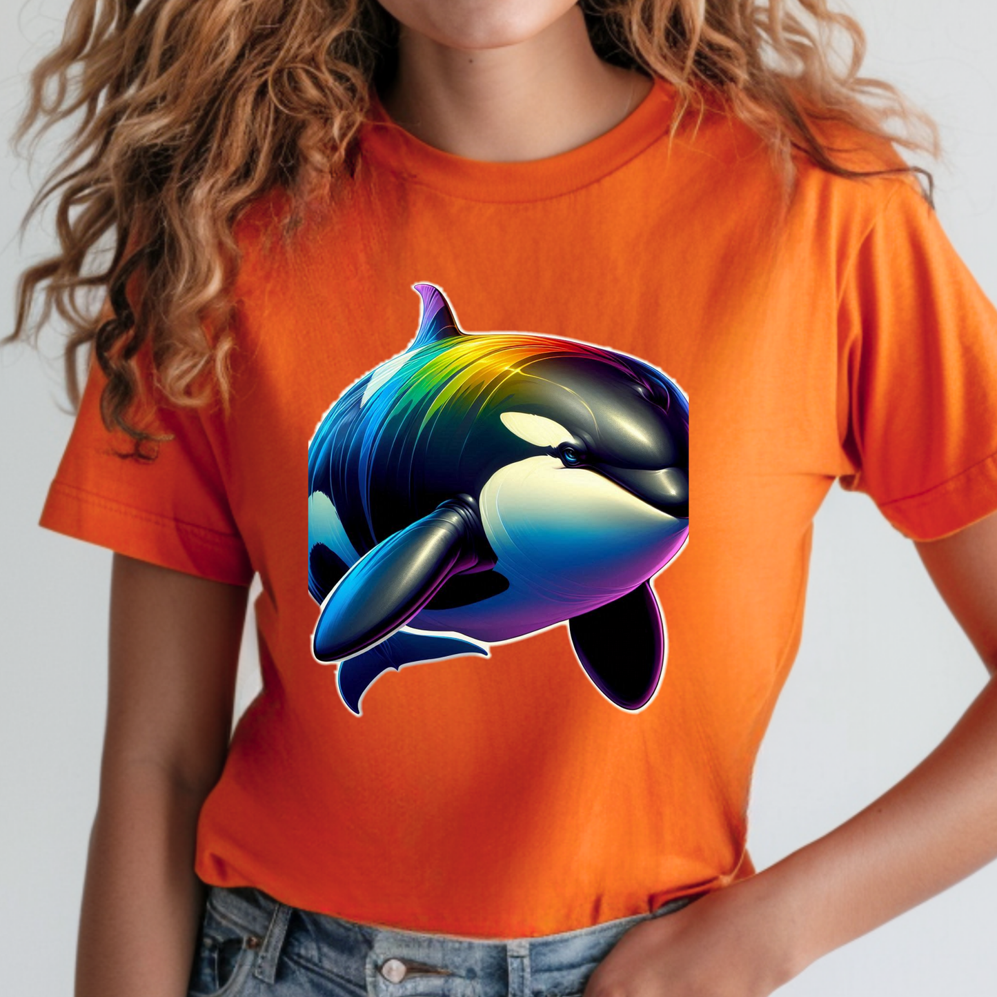 Rainbow Animals T-Shirt Collection: Orca