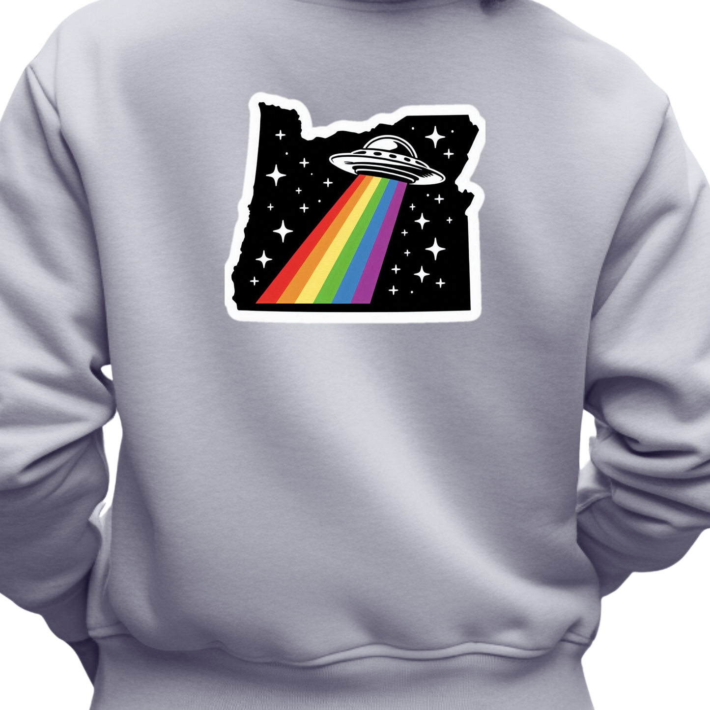 Oregon PRIDE Sweatshirt On The Back