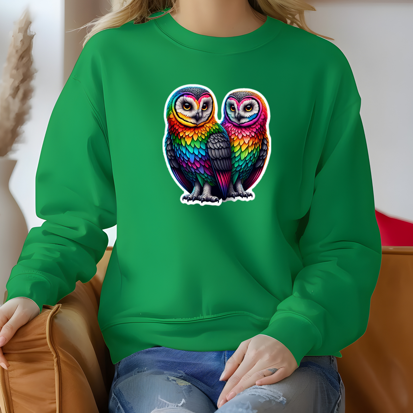 Rainbow Owls Sweatshirt