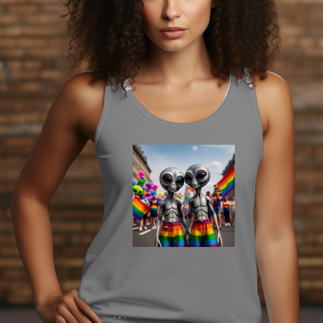 PRIDE Aliens Racerback Tank