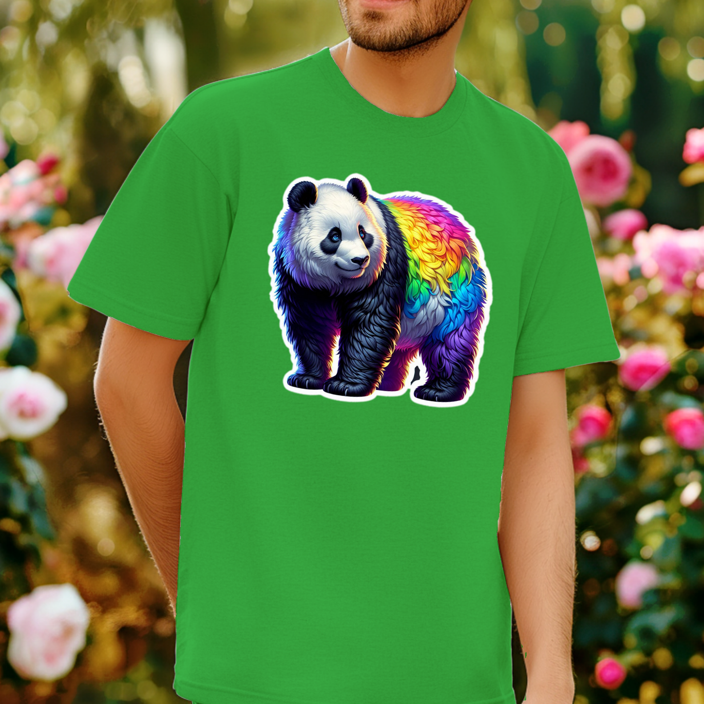 Rainbow Animals T-Shirt Collection: Panda