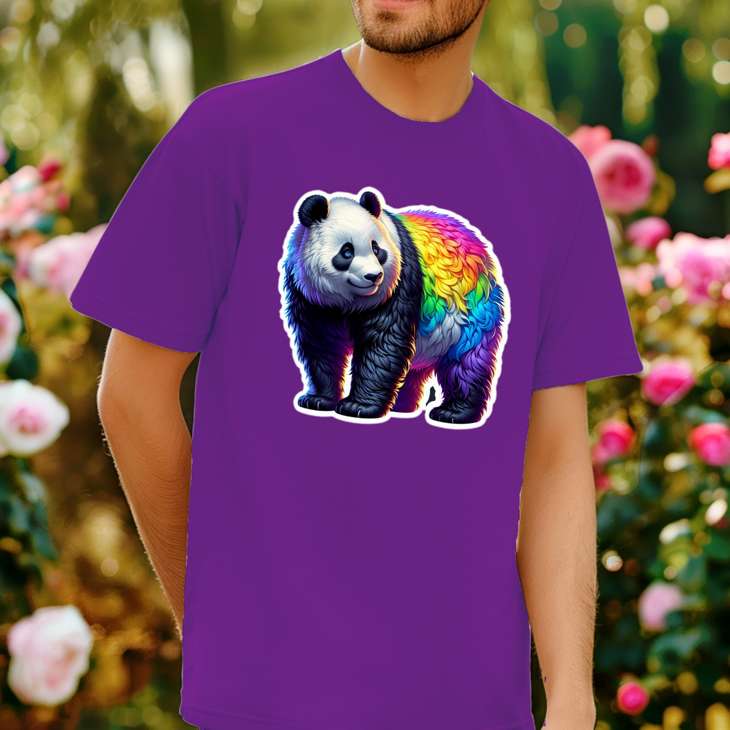 Rainbow Animals T-Shirt Collection: Panda