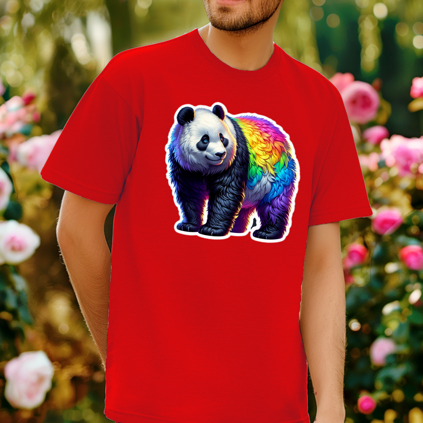 Rainbow Animals T-Shirt Collection: Panda
