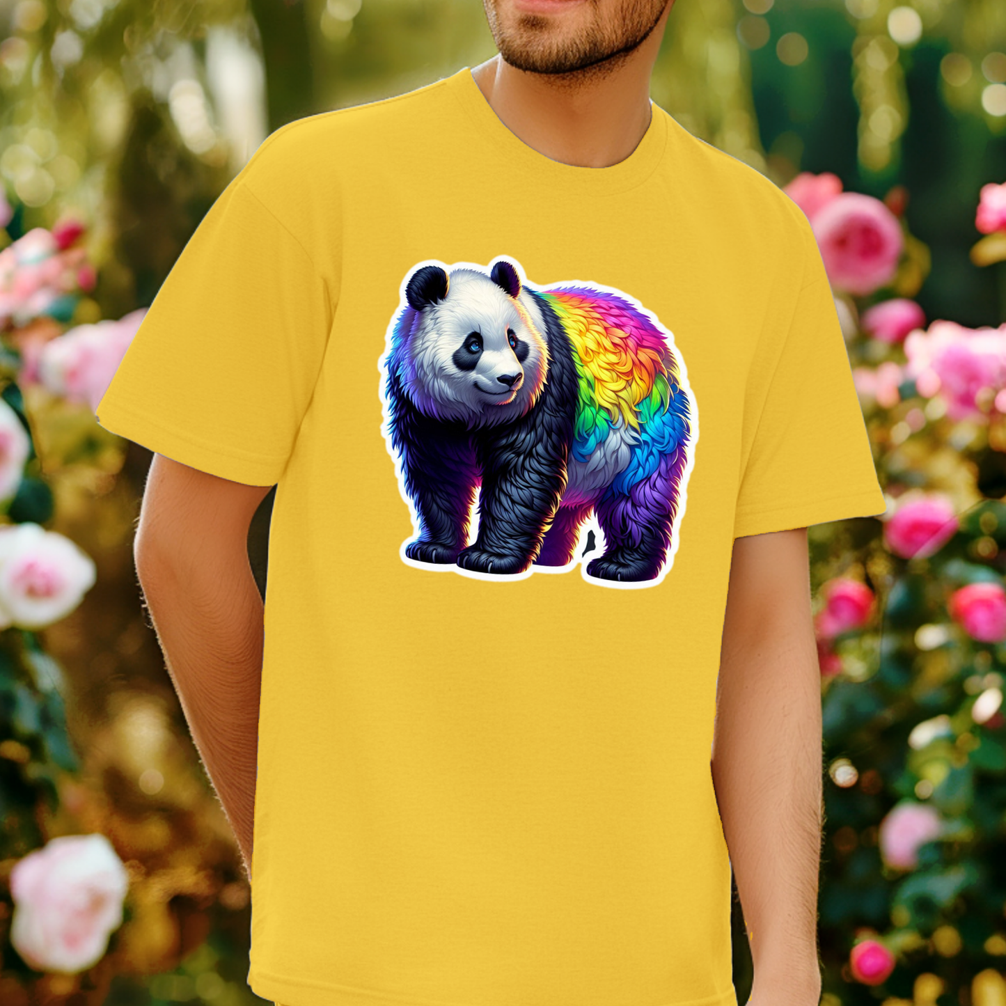 Rainbow Animals T-Shirt Collection: Panda