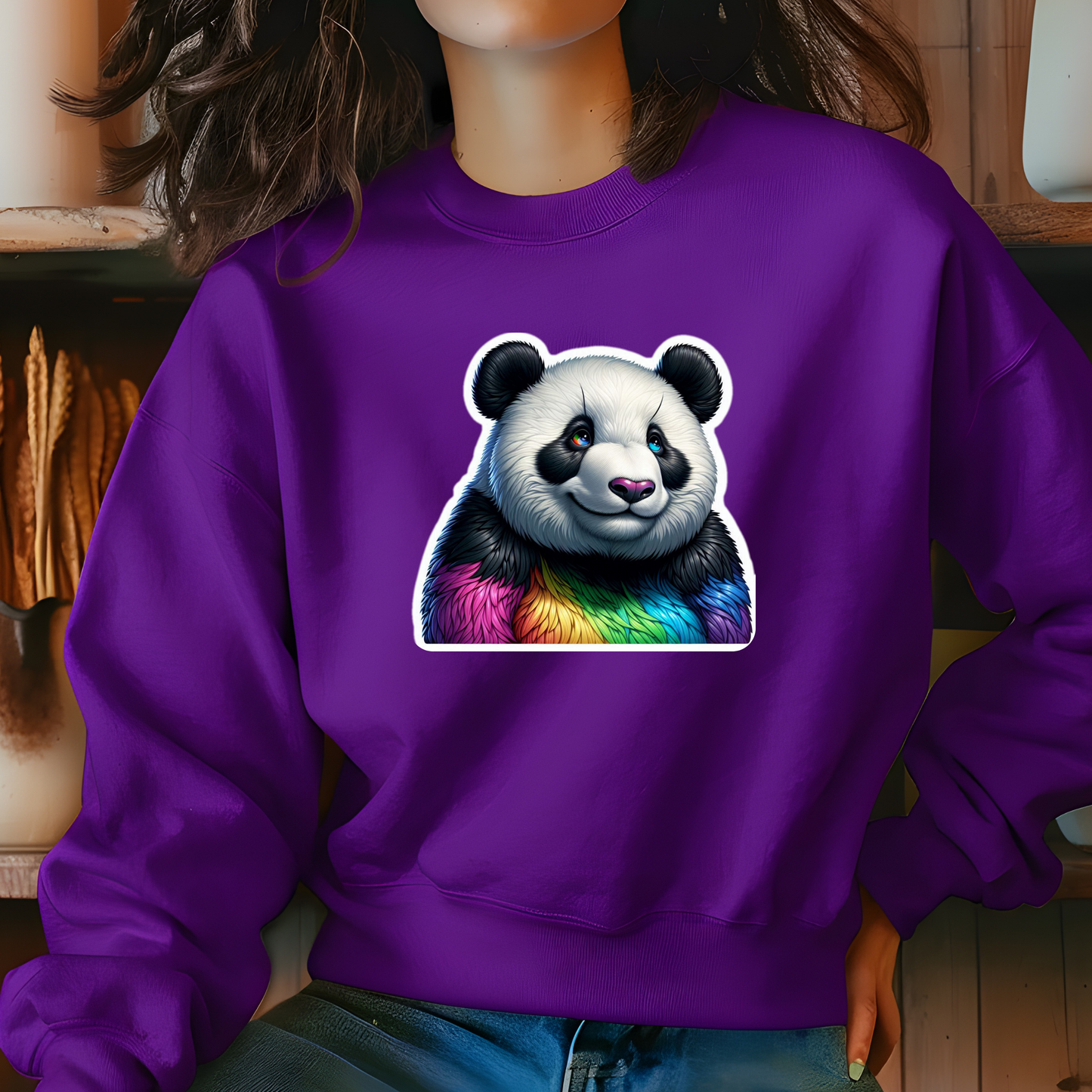 Rainbow Panda Sweatshirt