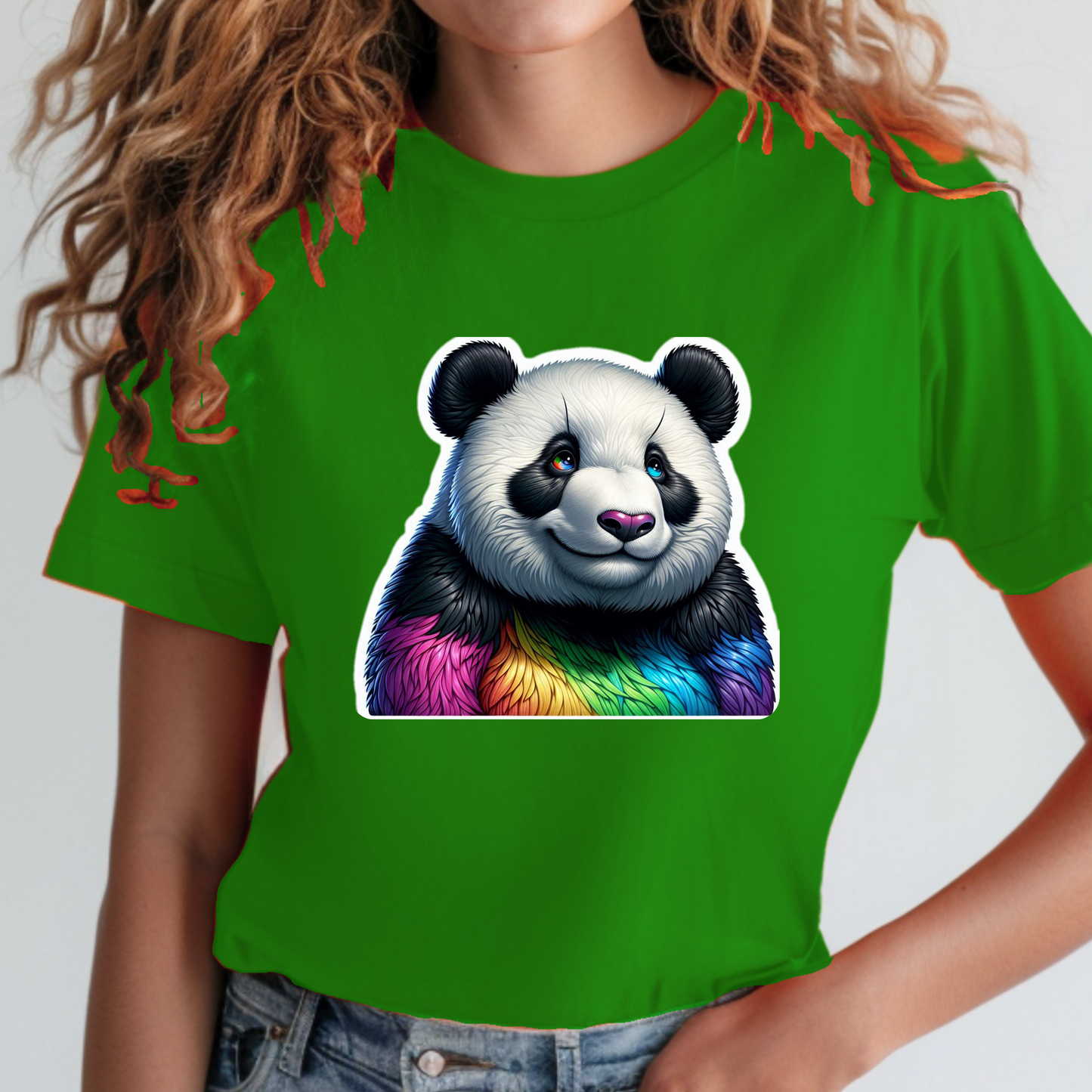 Rainbow Animals T-Shirt Collection: Goofy Panda