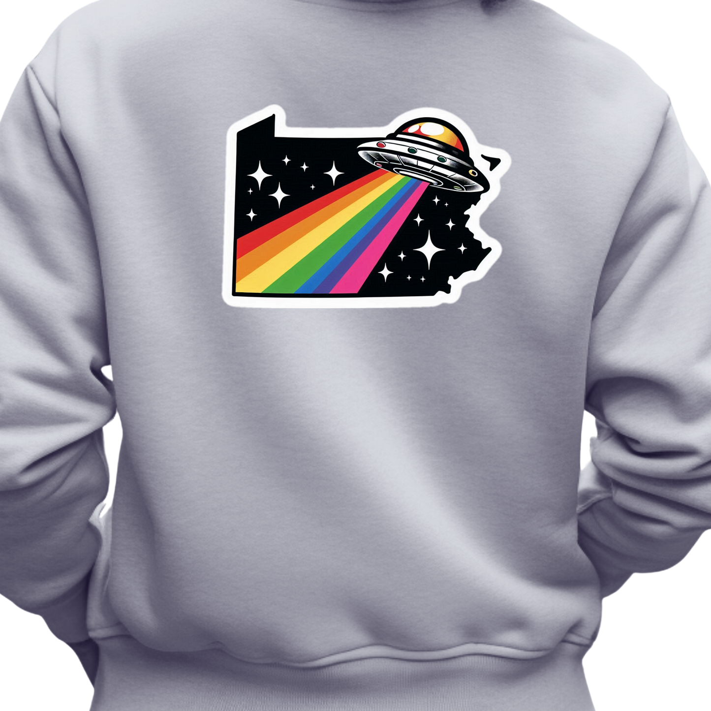 Pennsylvania PRIDE Sweatshirt On The Back
