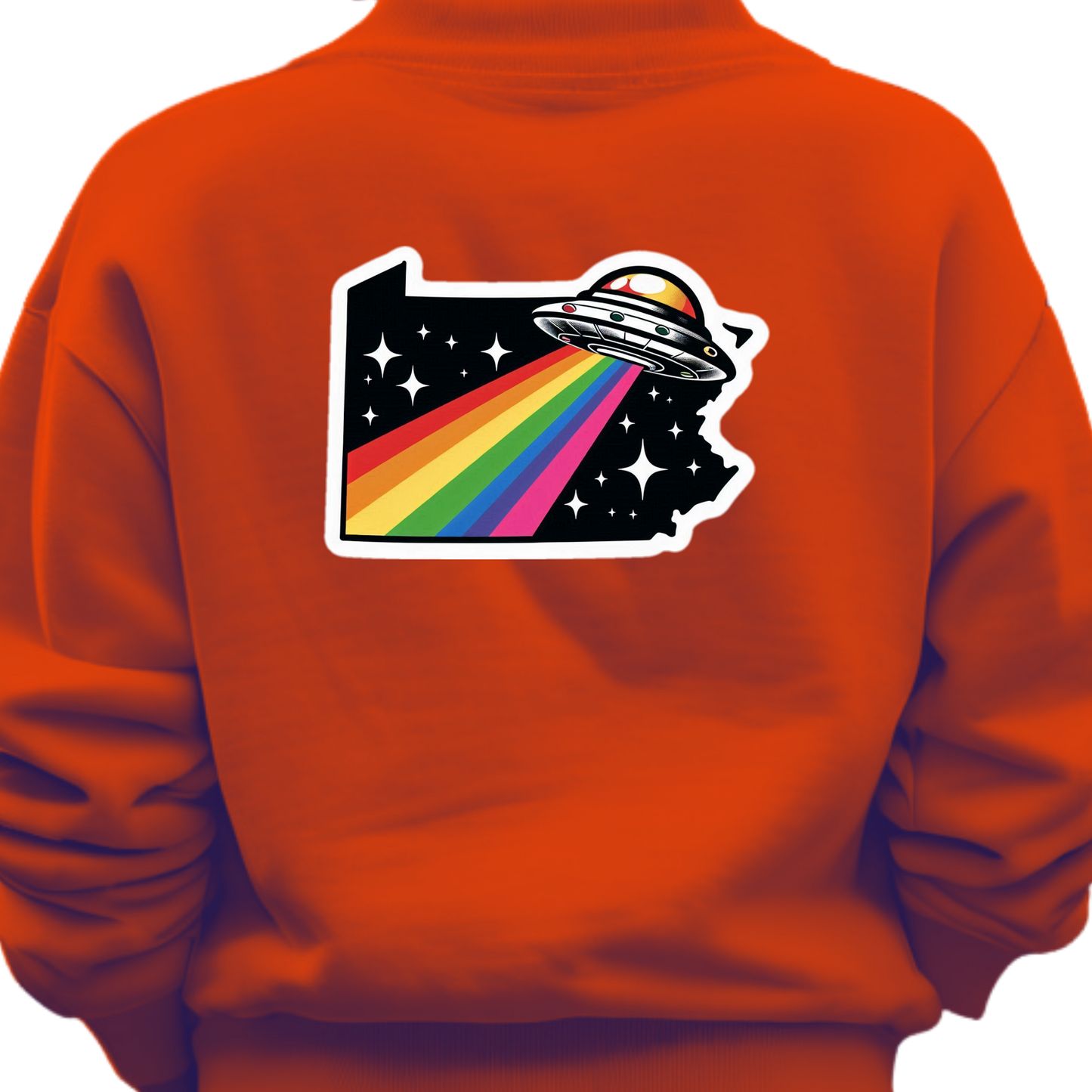 Pennsylvania PRIDE Sweatshirt On The Back