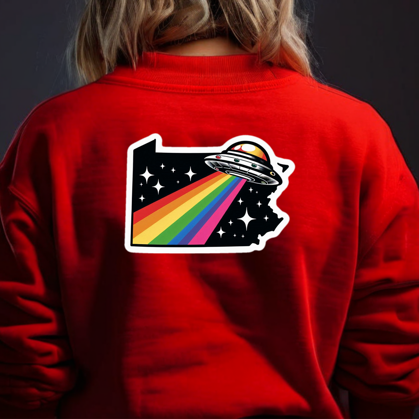 Pennsylvania PRIDE Sweatshirt On The Back