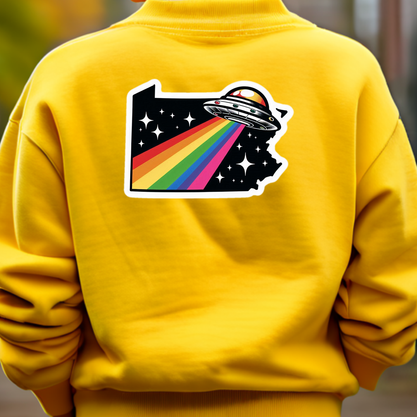 Pennsylvania PRIDE Sweatshirt On The Back