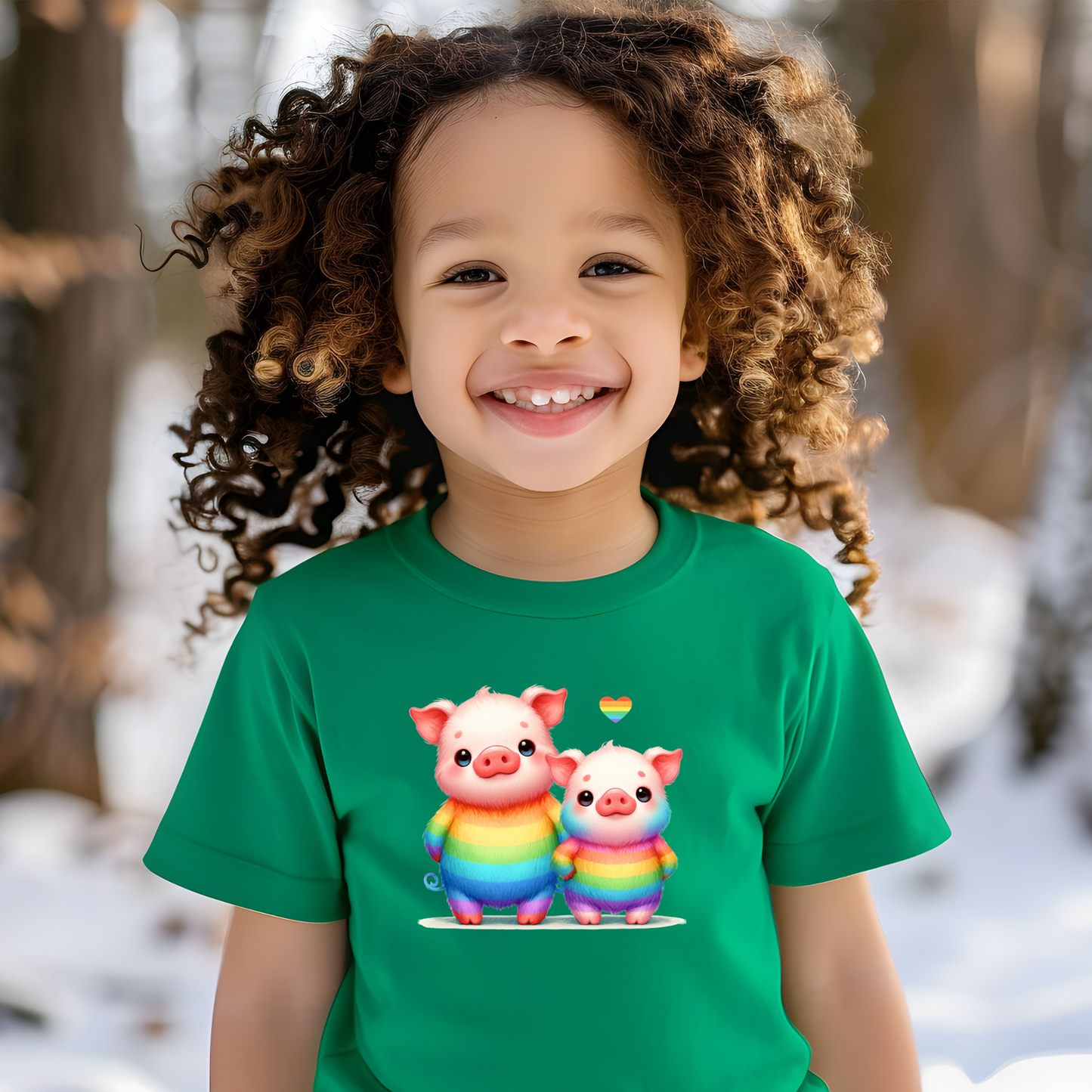 Rowdy Rainbow Pigs Toddler T-shirt