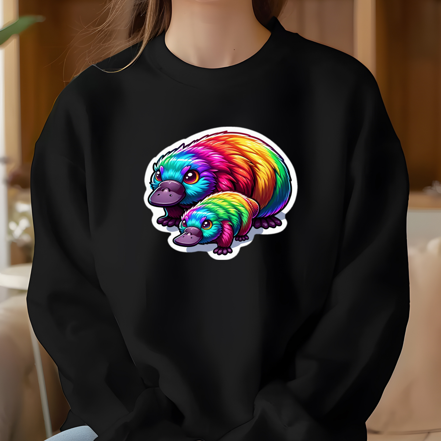 Rainbow Platypus (es) Sweatshirt