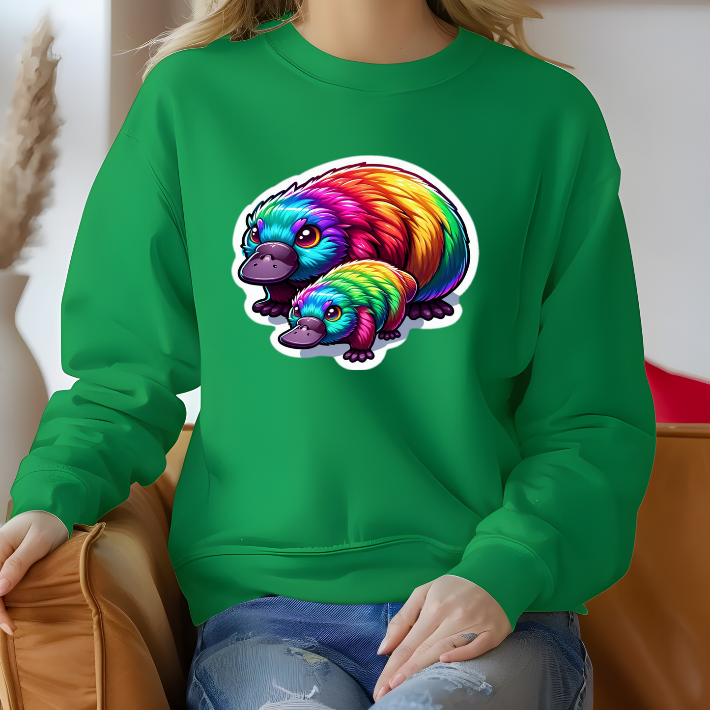 Rainbow Platypus (es) Sweatshirt