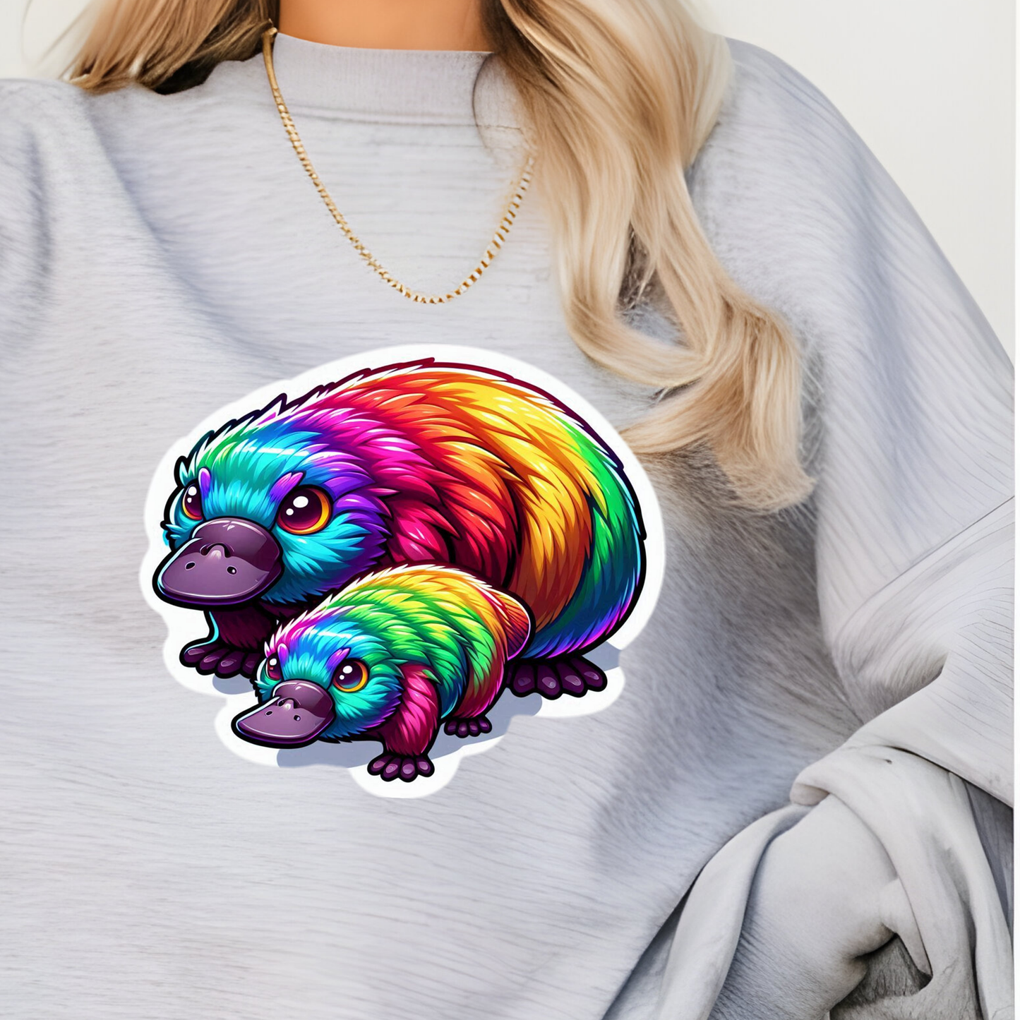 Rainbow Platypus (es) Sweatshirt