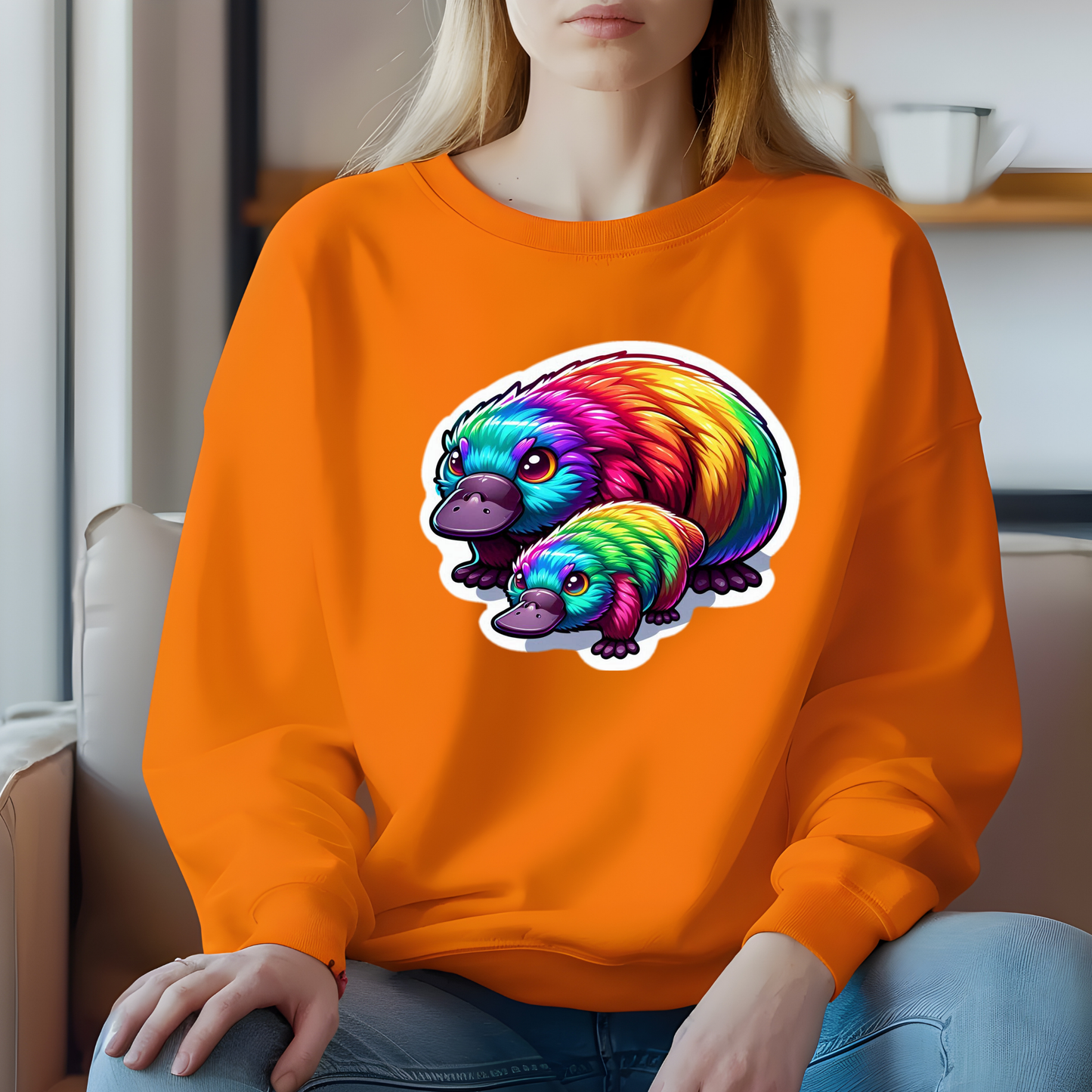 Rainbow Platypus (es) Sweatshirt