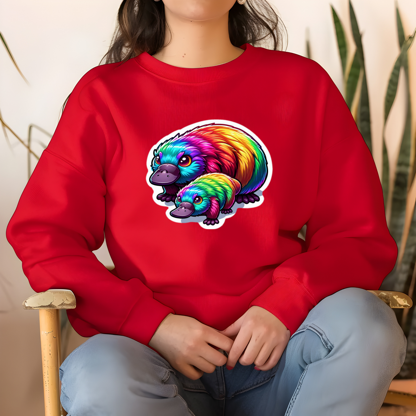 Rainbow Platypus (es) Sweatshirt