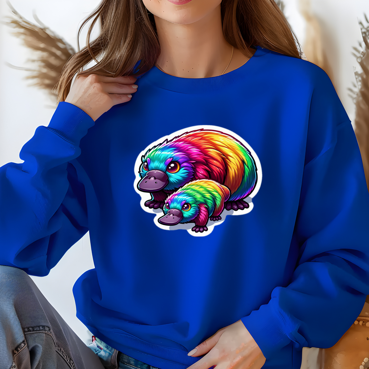 Rainbow Platypus (es) Sweatshirt