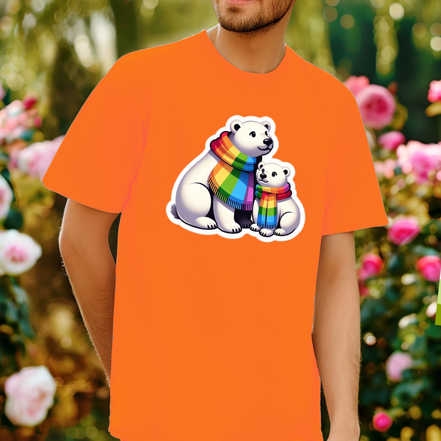 Rainbow Animals T-Shirt Collection: Polar Bears