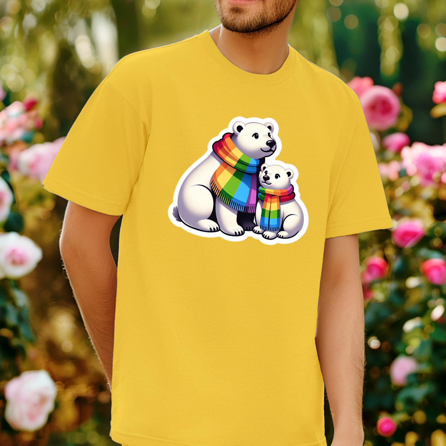 Rainbow Animals T-Shirt Collection: Polar Bears