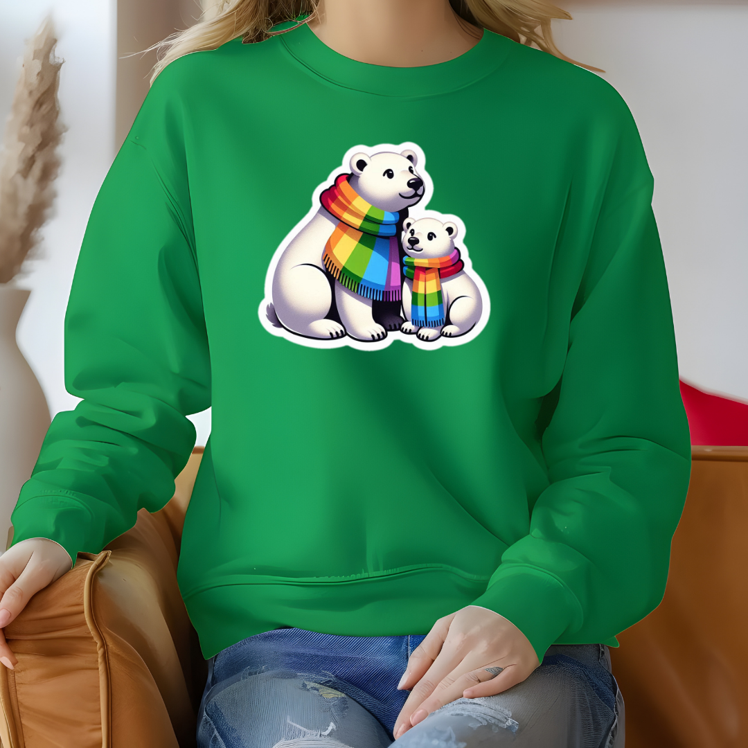 Rainbow Polar Bears Sweatshirt