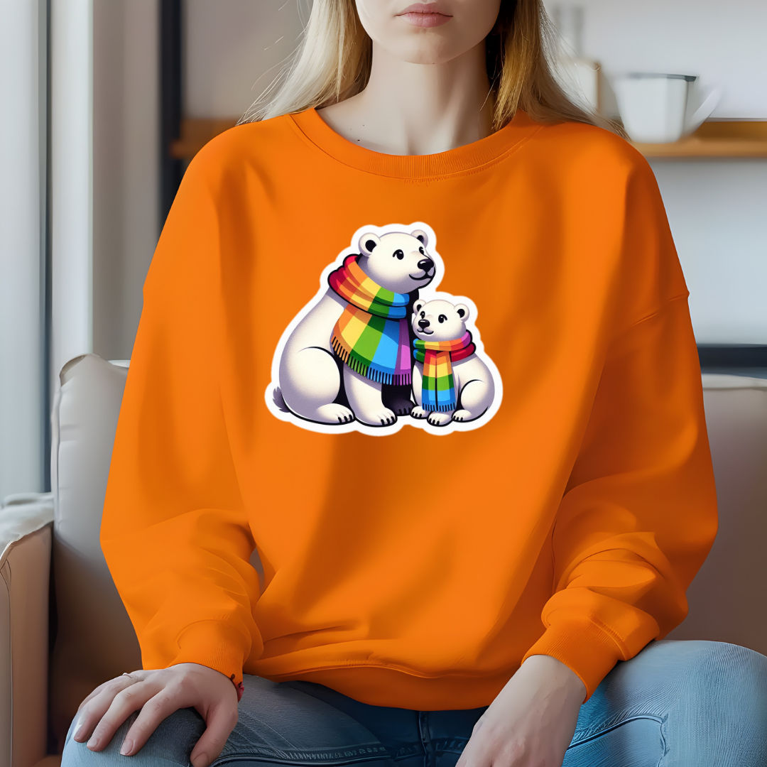 Rainbow Polar Bears Sweatshirt