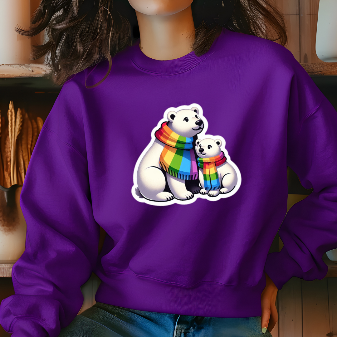 Rainbow Polar Bears Sweatshirt