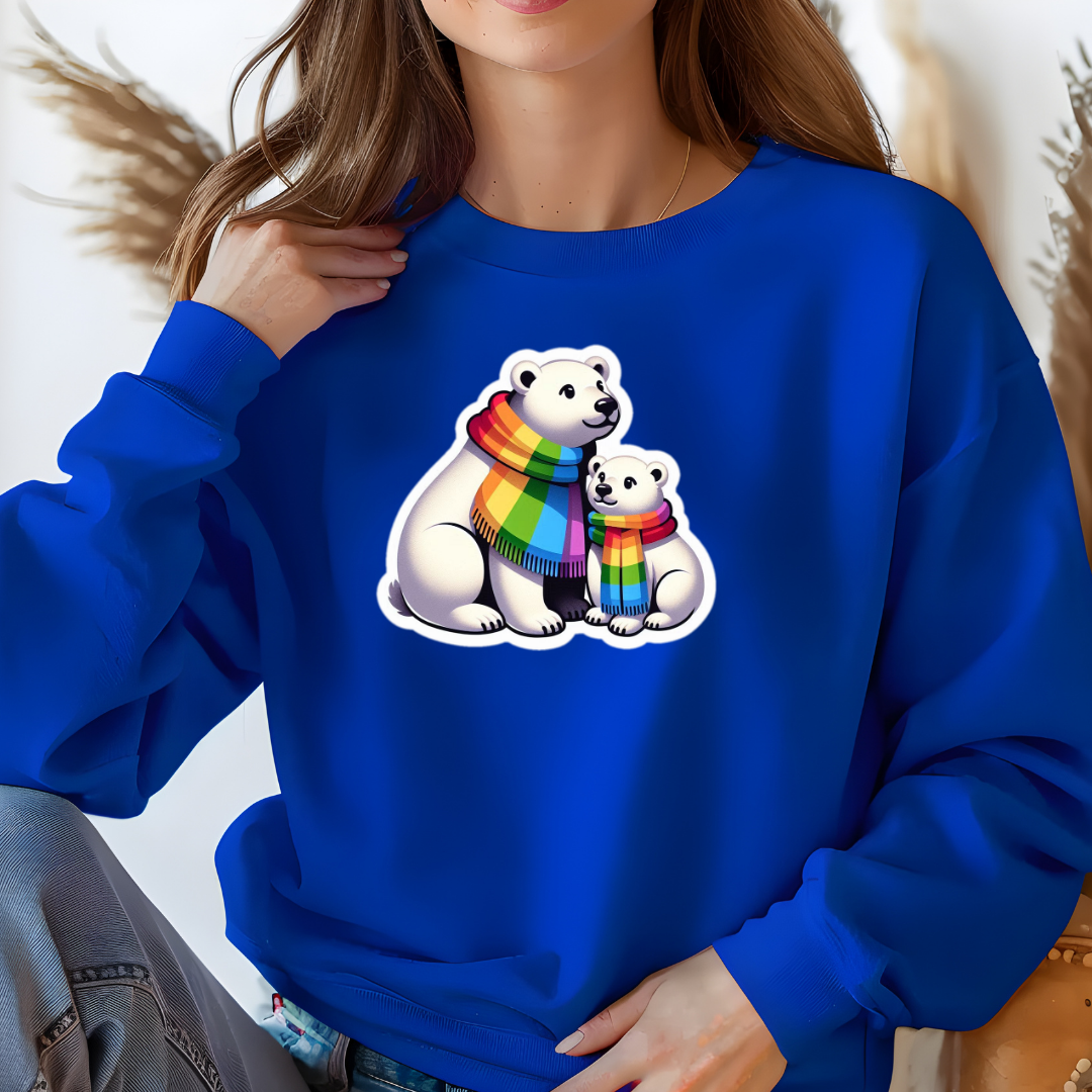 Rainbow Polar Bears Sweatshirt
