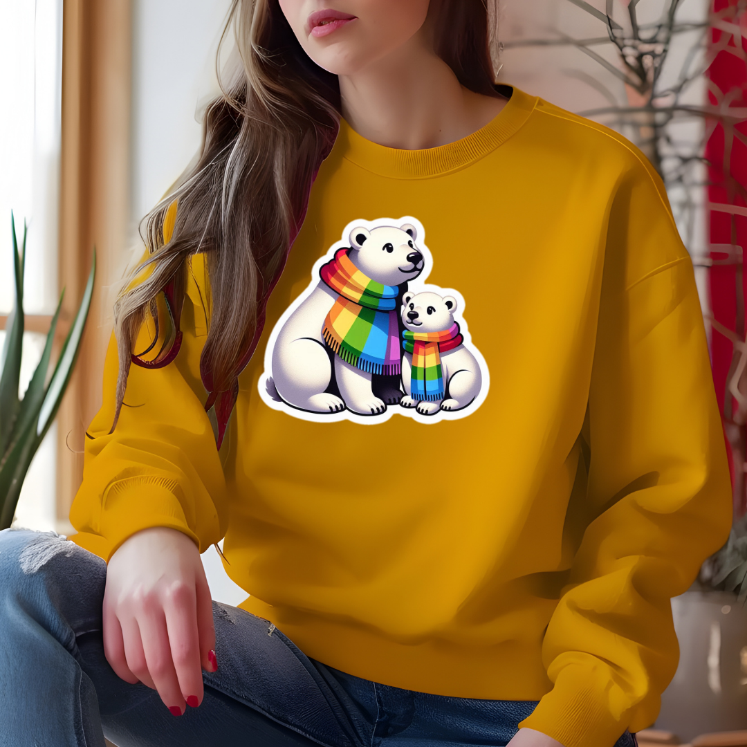 Rainbow Polar Bears Sweatshirt