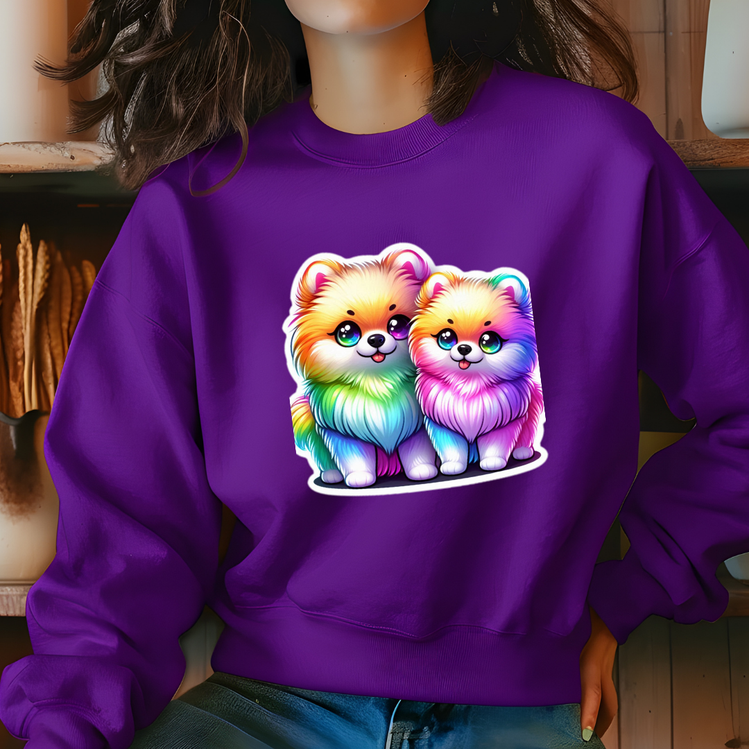 Rainbow Pomeranians Sweatshirt