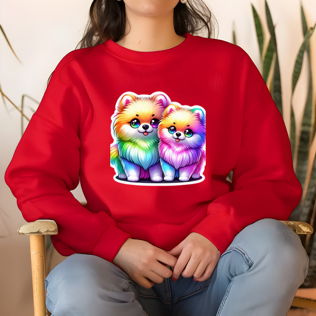 Rainbow Pomeranians Sweatshirt