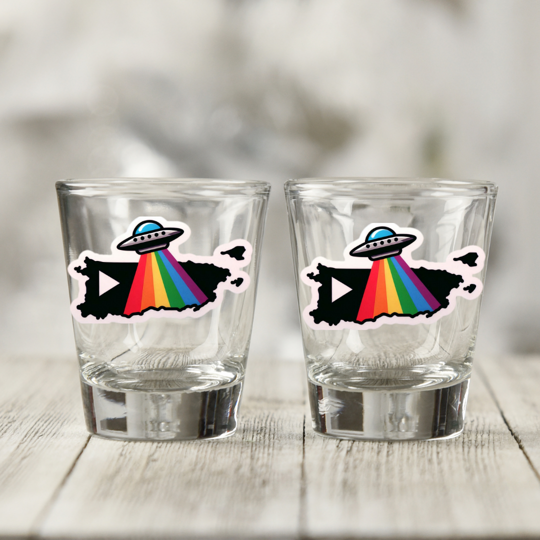 PRIDE Puerto Rico Shot Glasses