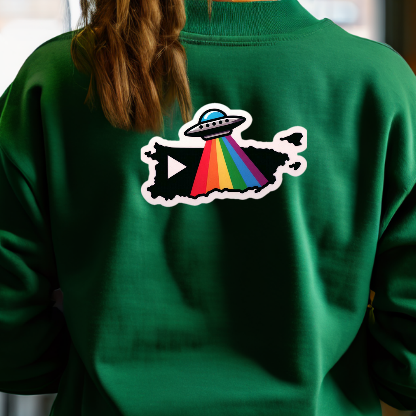 Puerto Rico PRIDE Sweatshirt On The Back