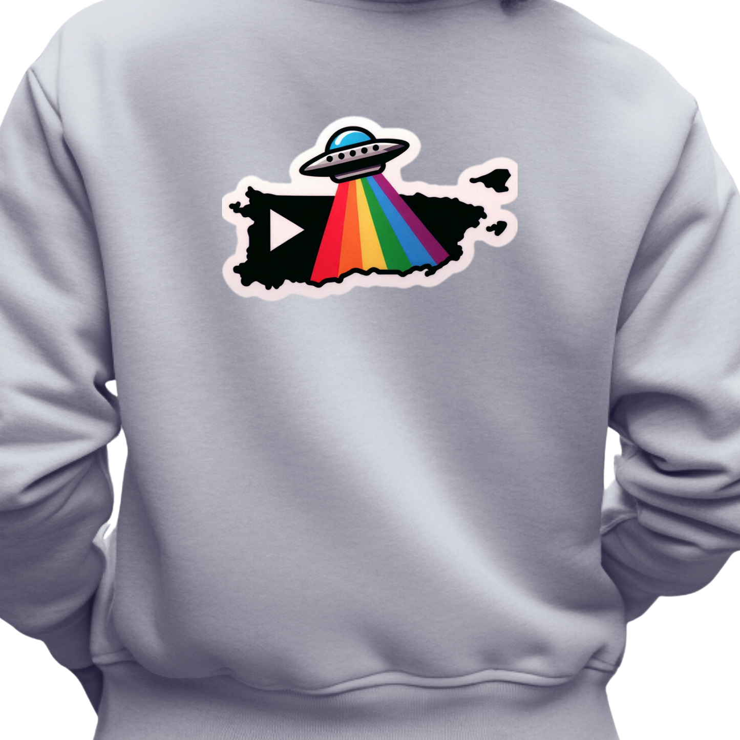 Puerto Rico PRIDE Sweatshirt On The Back